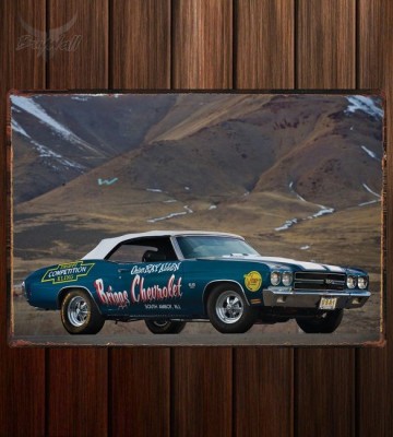 Металлическая табличка Chevrolet Chevelle SS 454 LS6 Convertible NHRA